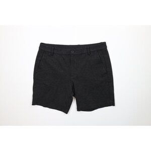 Kit & Ace Mens 32 Faded Flat Front Above Knee Jersey Knit Shorts Charcoal Gray